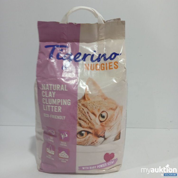 Artikel Nr. 866392: Tigerino Nuggies Natural Clay Clumping Litter with Baby Powder Scent 14L
