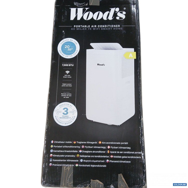Artikel Nr. 916392 Artikel Nr. 916392: Woods Portable Air Conditioner AC Milan 7K WiFi Smart Home PO2530