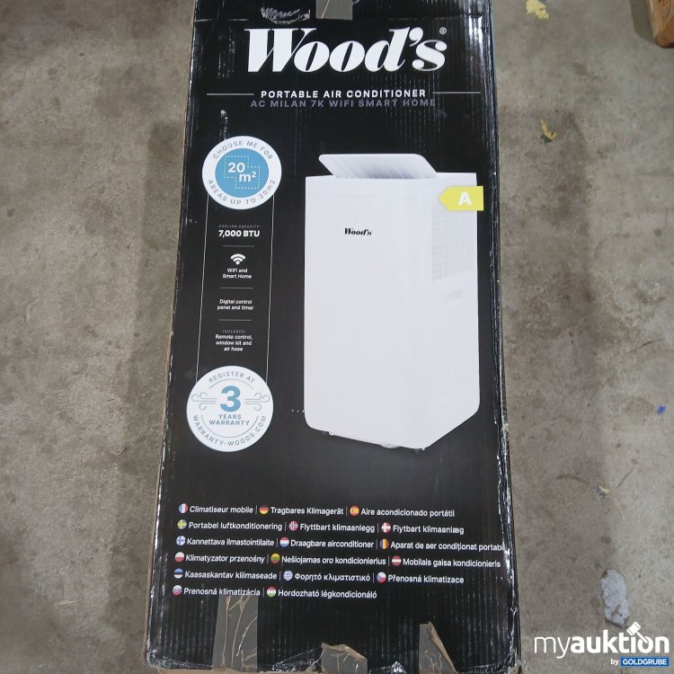 Artikel Nr. 916392 Artikel Nr. 916392: Woods Portable Air Conditioner AC Milan 7K WiFi Smart Home PO2530