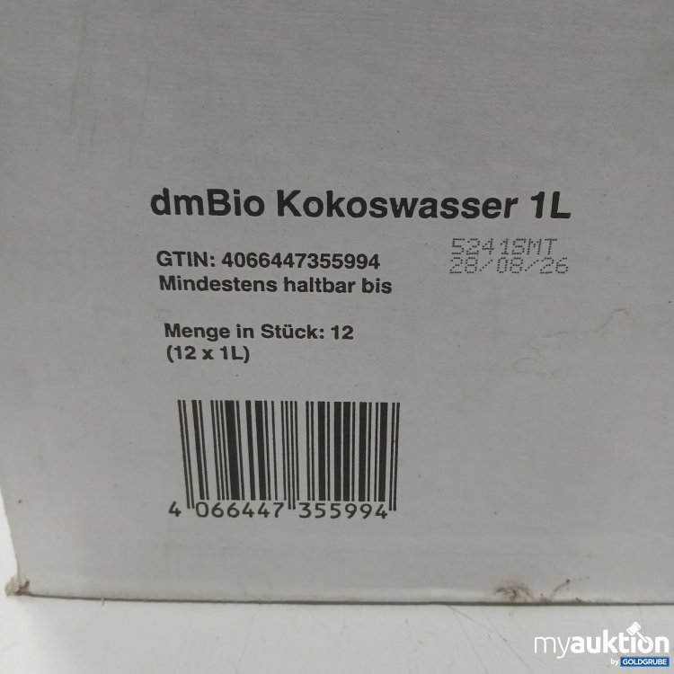 Artikel Nr. 980392: Dm Bio Kokoswasser 12x1l 