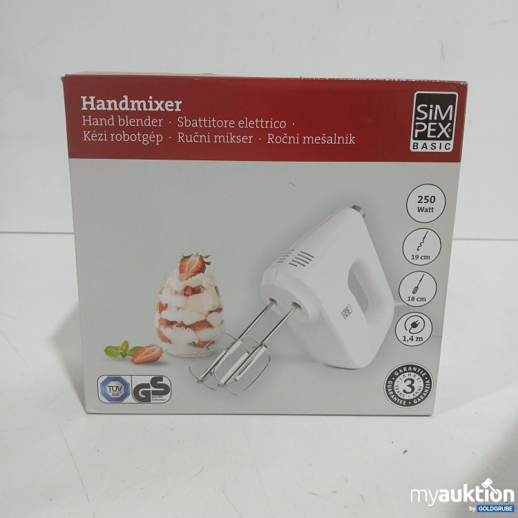 Artikel Nr. 525393 Artikel Nr. 525393: Simpex Handmixer