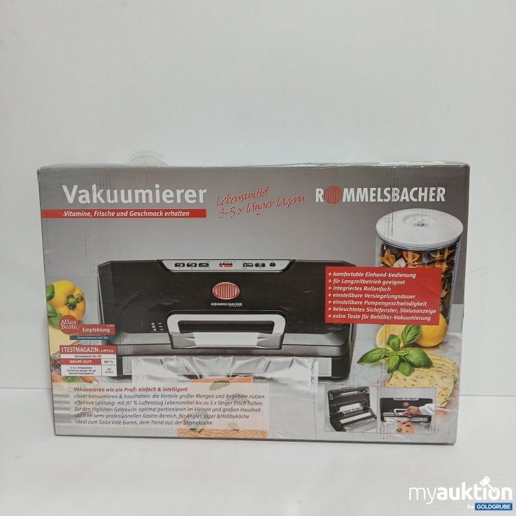 Artikel Nr. 808393 Artikel Nr. 808393: Rommelsbacher Vakuumierer VAC 485 schwarz/Silber