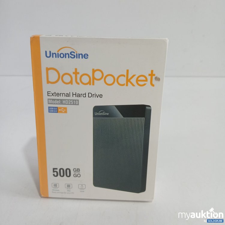 Artikel Nr. 856393 Artikel Nr. 856393: Union Sine DataPocket External Hard Drive HD2510 500GB