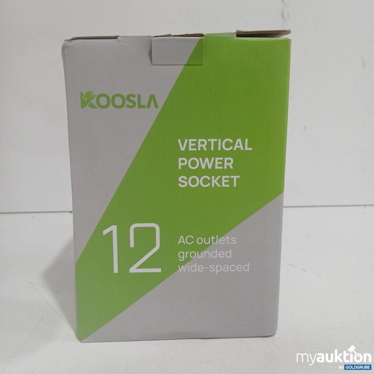 Artikel Nr. 989393 Artikel Nr. 989393: Koosla Vertical Power Socket 12 AC outlets grounded wide-spaced SP2123UC