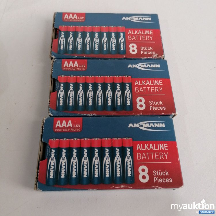 Artikel Nr. 439394: Annsmann Alkaline Batterien AAA 1.5V, 3 Pkg. 