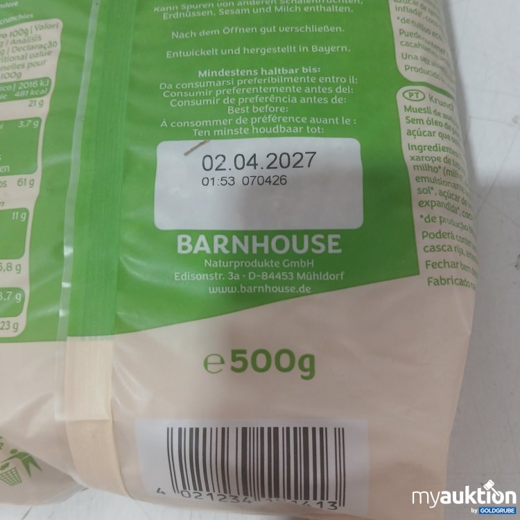 Artikel Nr. 469394: Barnhouse Krunchy Haselnuss 500 g