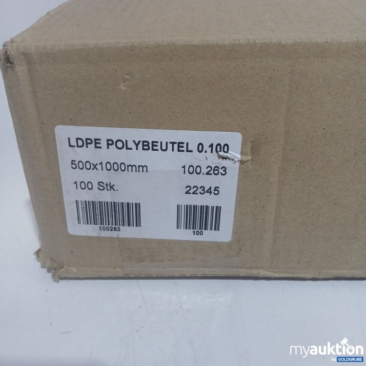 Artikel Nr. 519394: LDPE Polybeutel 0.100 500x1000mm 100Stk 