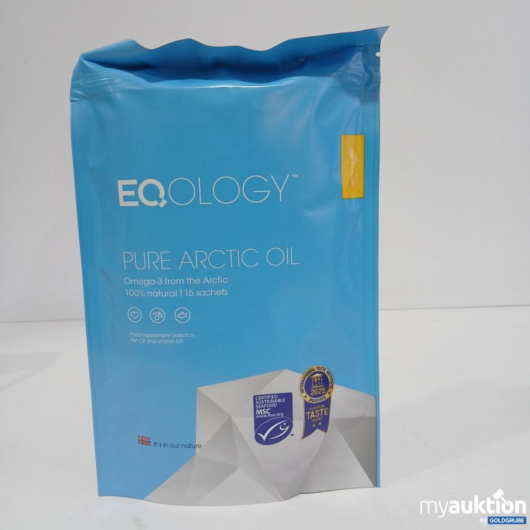 Artikel Nr. 811394 Artikel Nr. 811394: Eqology Pure Arctic Oil Omega3 15Sachets Lemon Flavour
