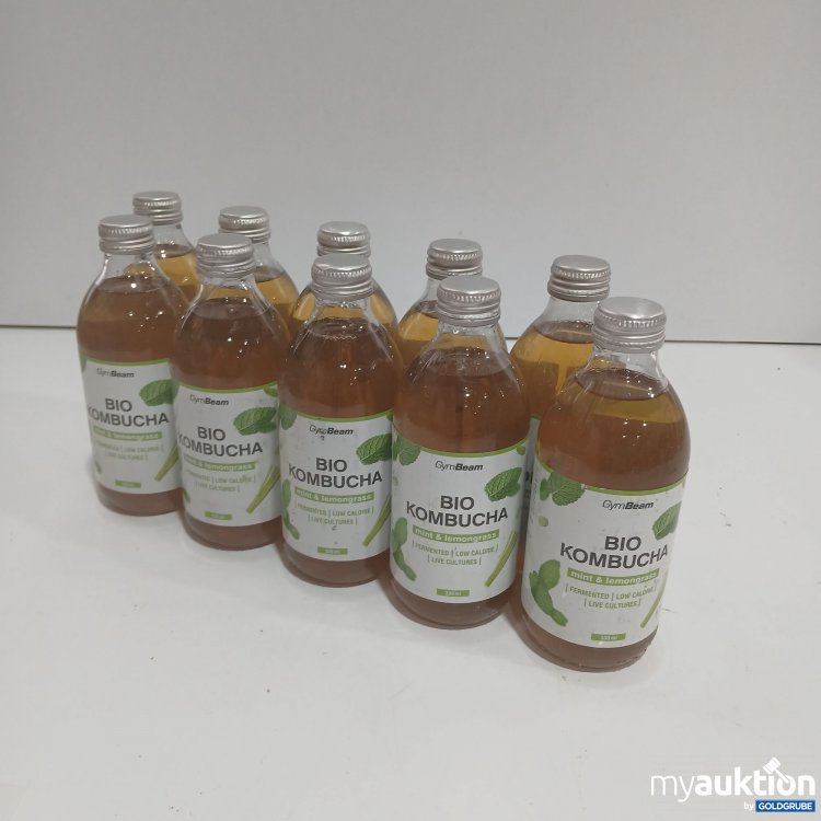 Artikel Nr. 868394 Artikel Nr. 868394: GymBeam Bio Kombucha Mint & Lemongrass 10x330ml