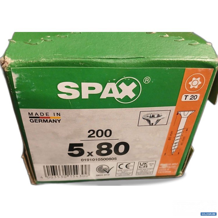 Artikel Nr. 919394: SPAX Schrauben 5x80