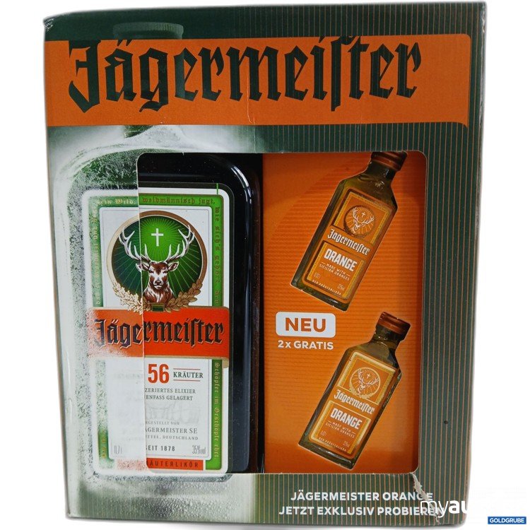 Artikel Nr. 997394: Jägermeister 1x 07l + 2x 0,02l orange