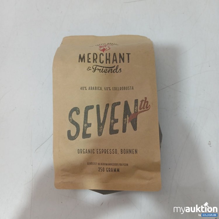 Artikel Nr. 466395: Merchant & Friends Seven th Organic Espresso Bohnen 250 g