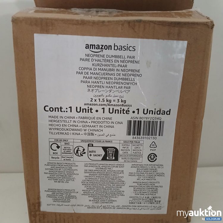 Artikel Nr. 921395: amazon basics Neoprene Dumbbell Pair 2x1.5 kg