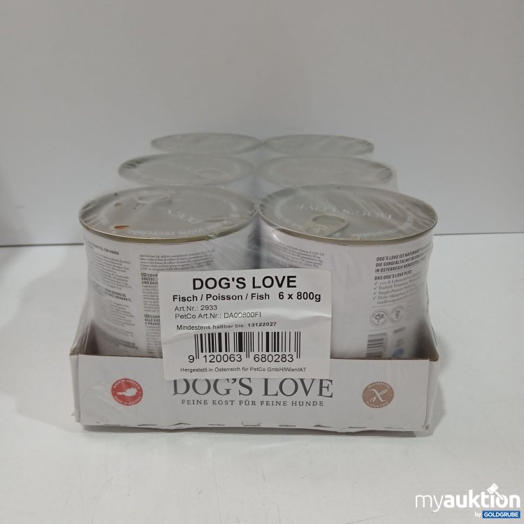 Artikel Nr. 770396 Artikel Nr. 770396: DOG'S LOVE Fisch 6x800g