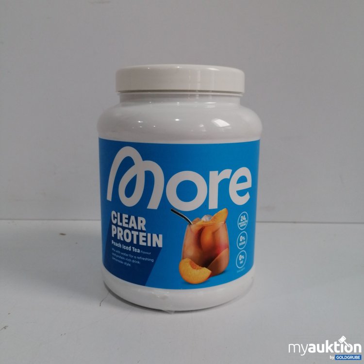Artikel Nr. 855396 Artikel Nr. 855396: More Clear Protein Peach Iced Tea 600g