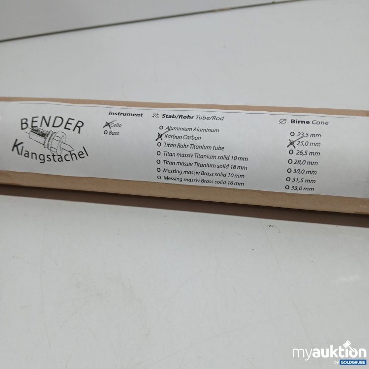Artikel Nr. 869396 Artikel Nr. 869396: Binder Klangschachtel Cello Karbon 25.0mm