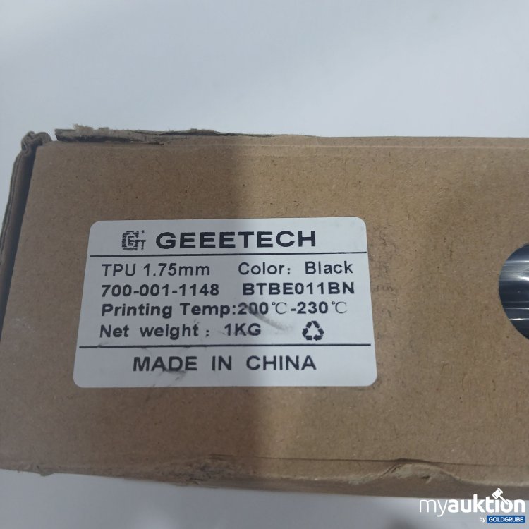 Artikel Nr. 870396 Artikel Nr. 870396: Geeetech 3D Printer Filament 1,75mm Black 1kg