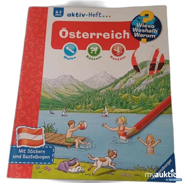 Artikel Nr. 957396: Ravensburger aktiv-Heft Österreich Malen Rätseln Basteln