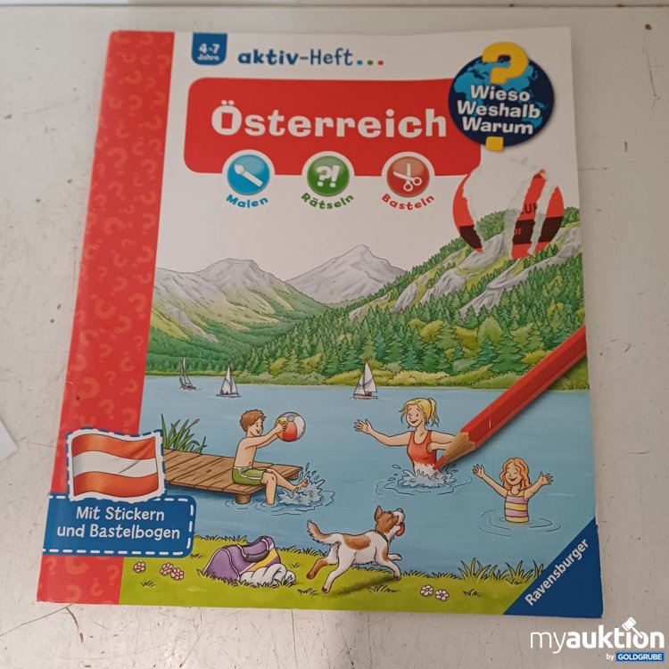 Artikel Nr. 957396: Ravensburger aktiv-Heft Österreich Malen Rätseln Basteln