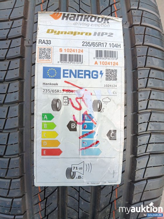Artikel Nr. 440397 Artikel Nr. 440397: Hankook Dynapro HP2 235/65R17 104H