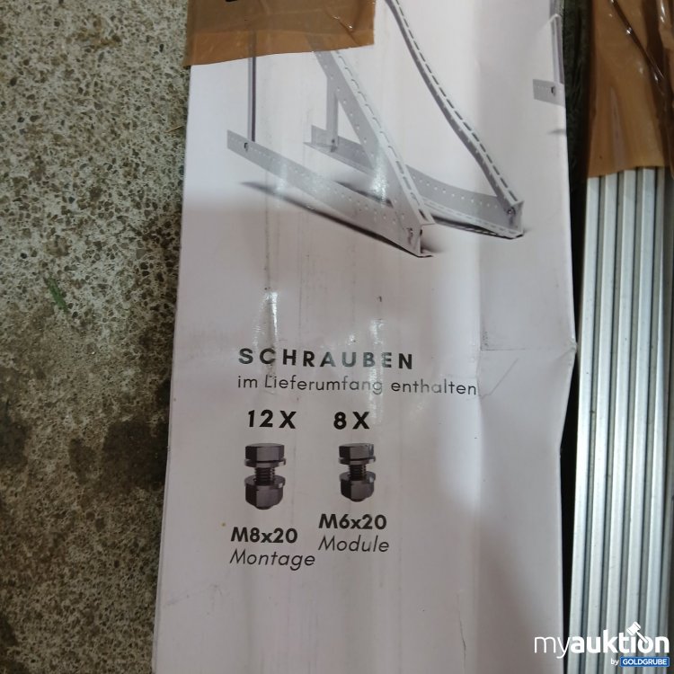 Artikel Nr. 468397 Artikel Nr. 468397: 12x lange Profile 118,5cm und 4 kurze Profile 52,5cm, Schrauben 12xM8x20,8xM6x20 Module
