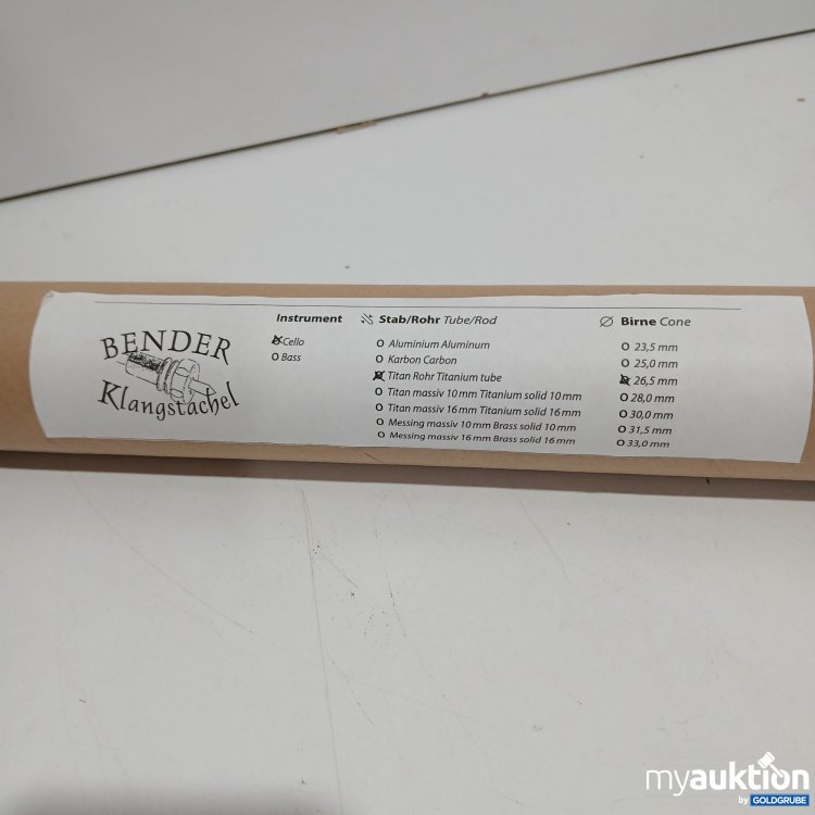 Artikel Nr. 869397 Artikel Nr. 869397: Binder Chello Titan Rohr 26.5mm