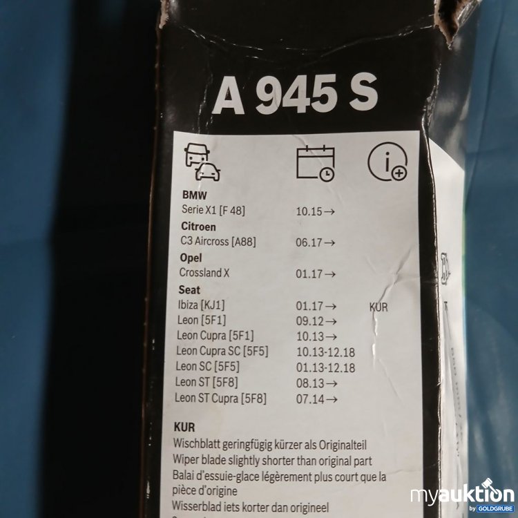 Artikel Nr. 919397 Artikel Nr. 919397: BOSCH Aerotwin Wischblatt 650 mm/400 mm