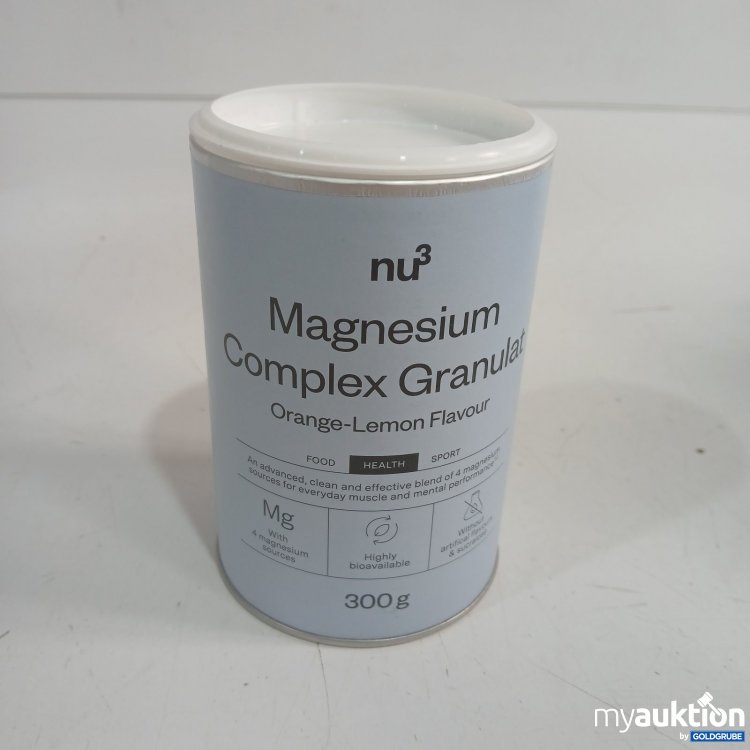 Artikel Nr. 465398 Artikel Nr. 465398: nu3 Magnesium Complex Granulat Orange-Lemon Flavour 300 g