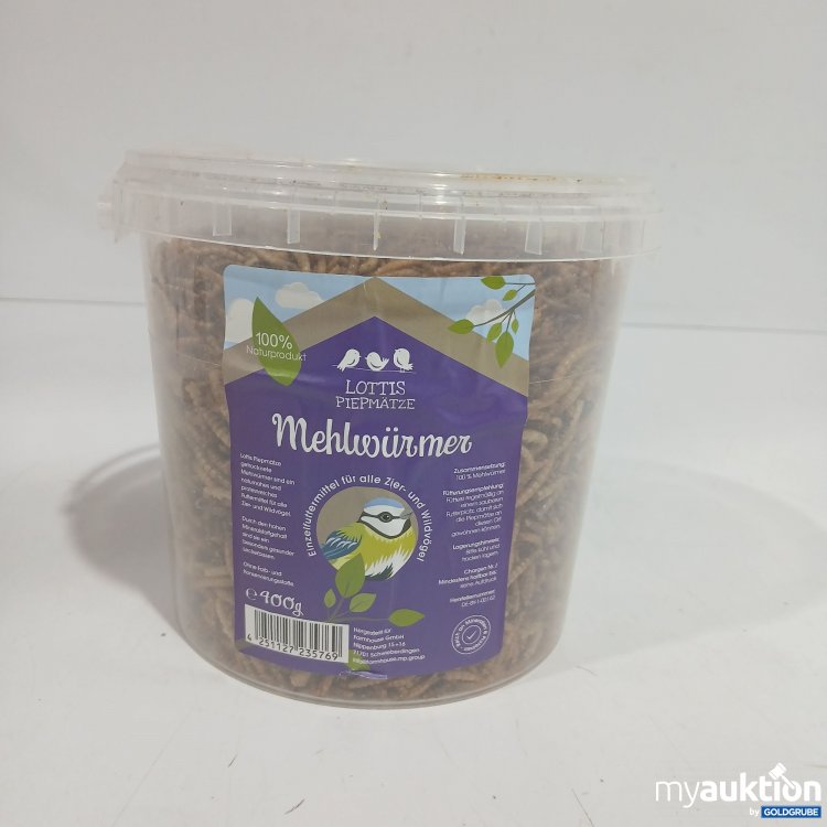 Artikel Nr. 866398: Lottis Piepmätze Mehlwürmer 400g