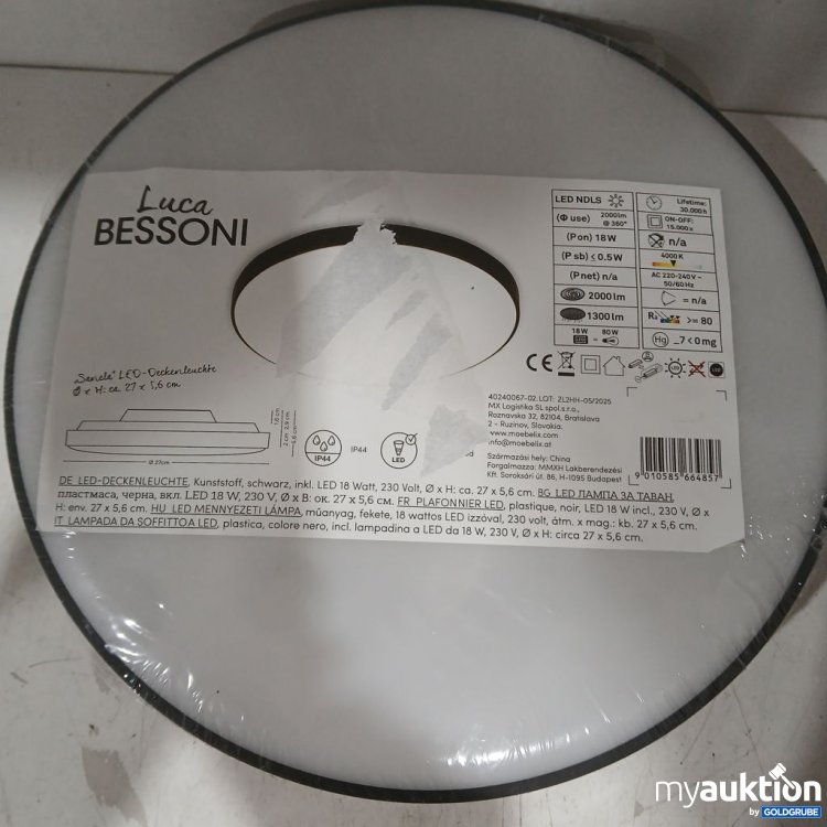 Artikel Nr. 934398: Luca Bessoni Sanela LED-Deckenleuchte Typ: 18 W