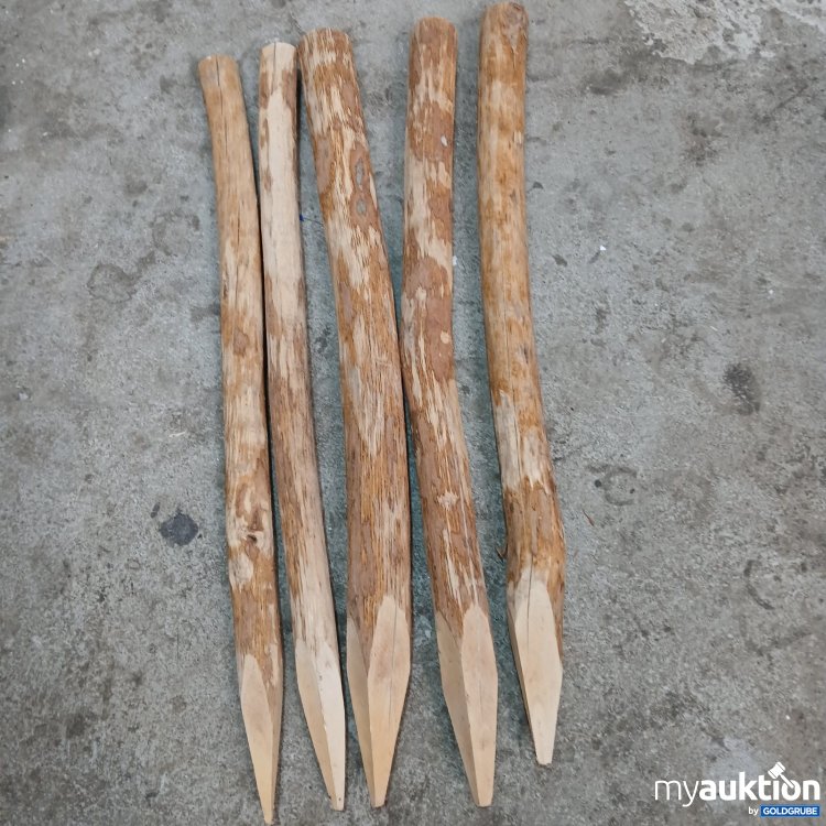 Artikel Nr. 468399 Artikel Nr. 468399: 5Stk Holzpflöcke spitz ca.42cm
