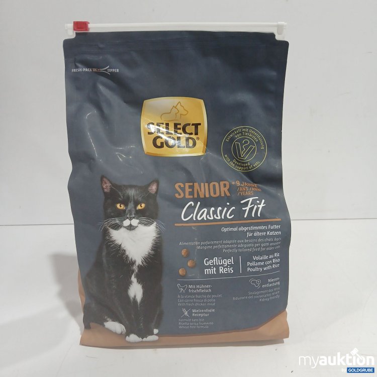 Artikel Nr. 885399: Select Gold Senior Classic Fit Geflügel mit Reis Katzenfutter 2,5kg 