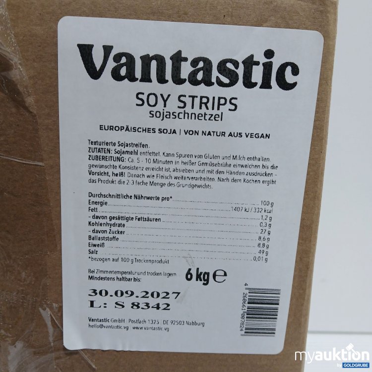 Artikel Nr. 952399: Vantastic Soyaschnetzel 6 Kg 