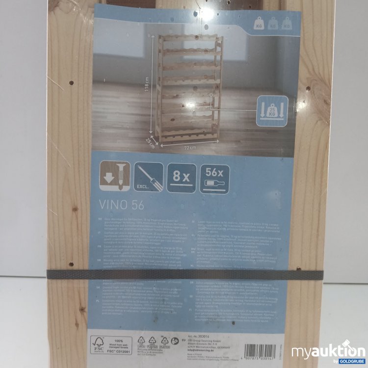 Artikel Nr. 971399 Artikel Nr. 971399: OBI Vino 56 Holz-Weinregal