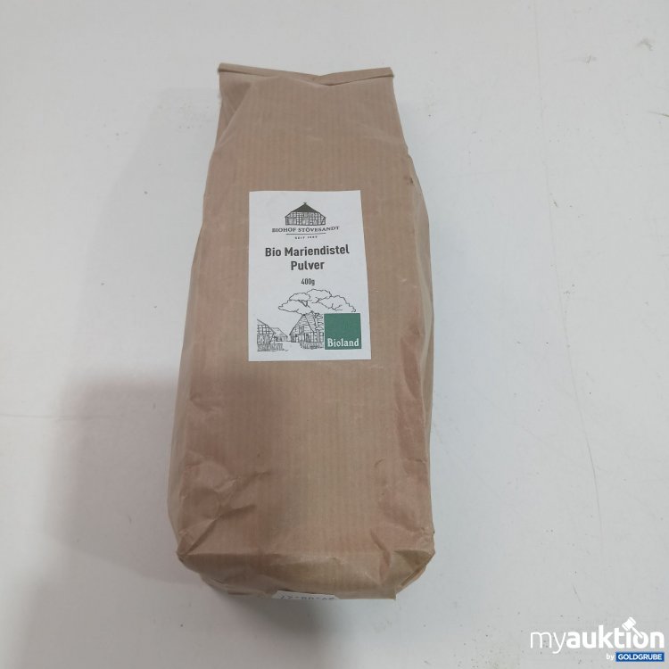 Artikel Nr. 868400 Artikel Nr. 868400: Biohof Stövesandt Bio Mariendistel Pulver 400g