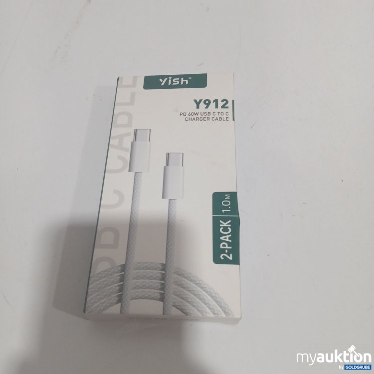 Artikel Nr. 879400 Artikel Nr. 879400: Yish 2-Pack PD 60W USB C to C Charger Cable Y912
