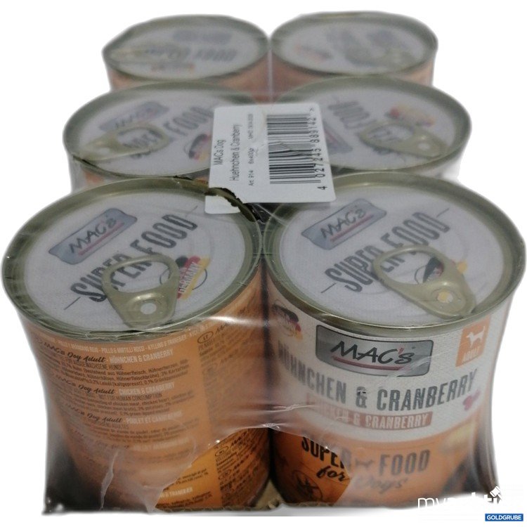 Artikel Nr. 896400: Mac's Super Food Hund Huhn & Cranberry 6x400g