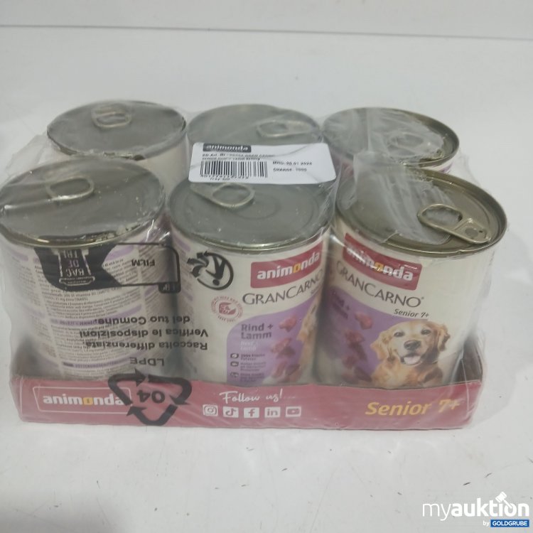 Artikel Nr. 981400 Artikel Nr. 981400: Animonda GranCarno Hundefutter Senior 7+ Rind+Lamm 6x400g