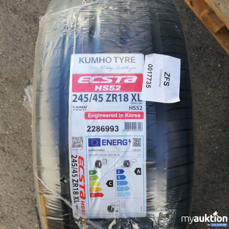 Artikel Nr. 519401 Artikel Nr. 519401: Kumho Tyre Ecsta Reifen HS52 245/45 ZR18 XL
