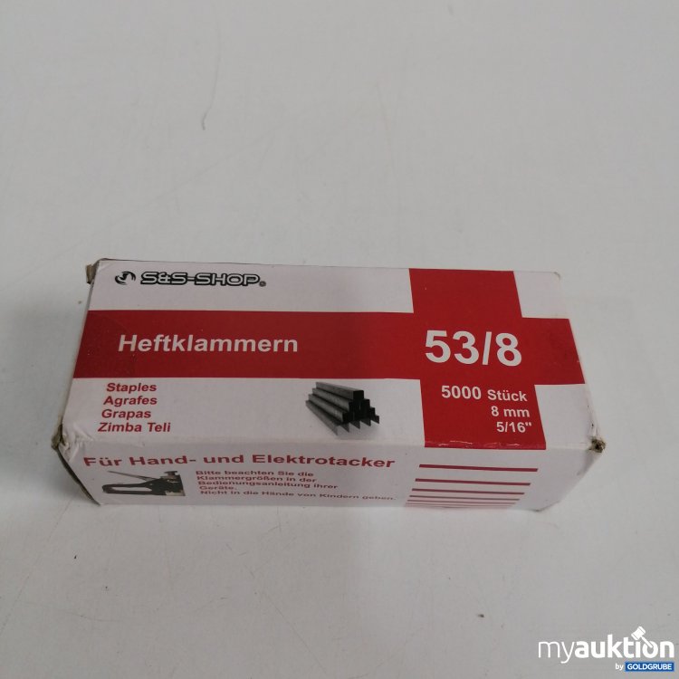 Artikel Nr. 859401: S&S Heftklammern 53/8, 5000 Stk, 8mm