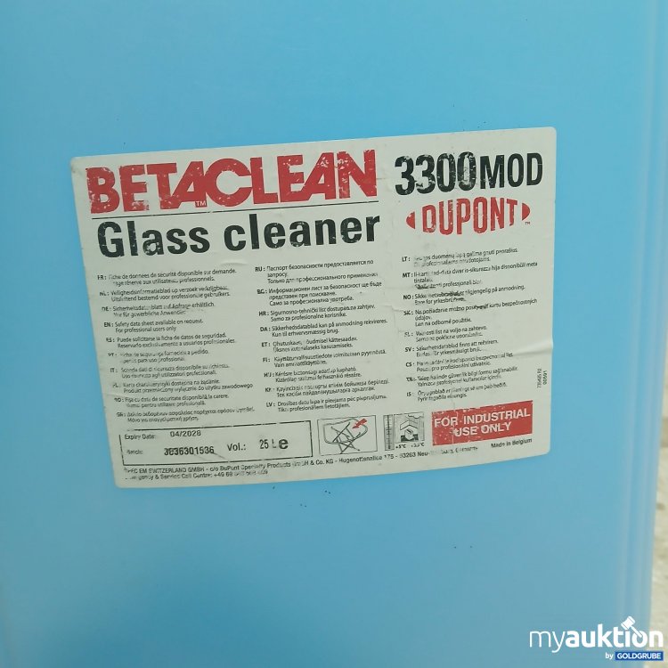 Artikel Nr. 876401: Betaclean Glass cleaner 25L 