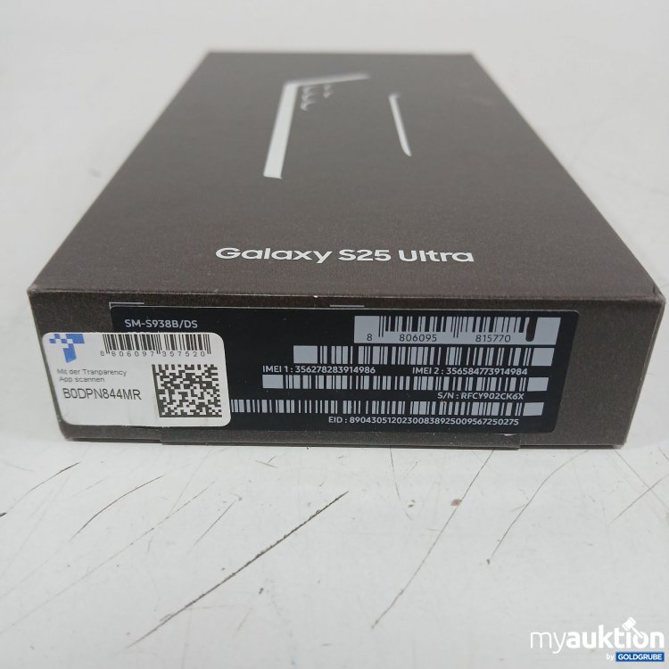 Artikel Nr. 963401: Samsung S25 Ultra SM-S938 DS Titanium Black