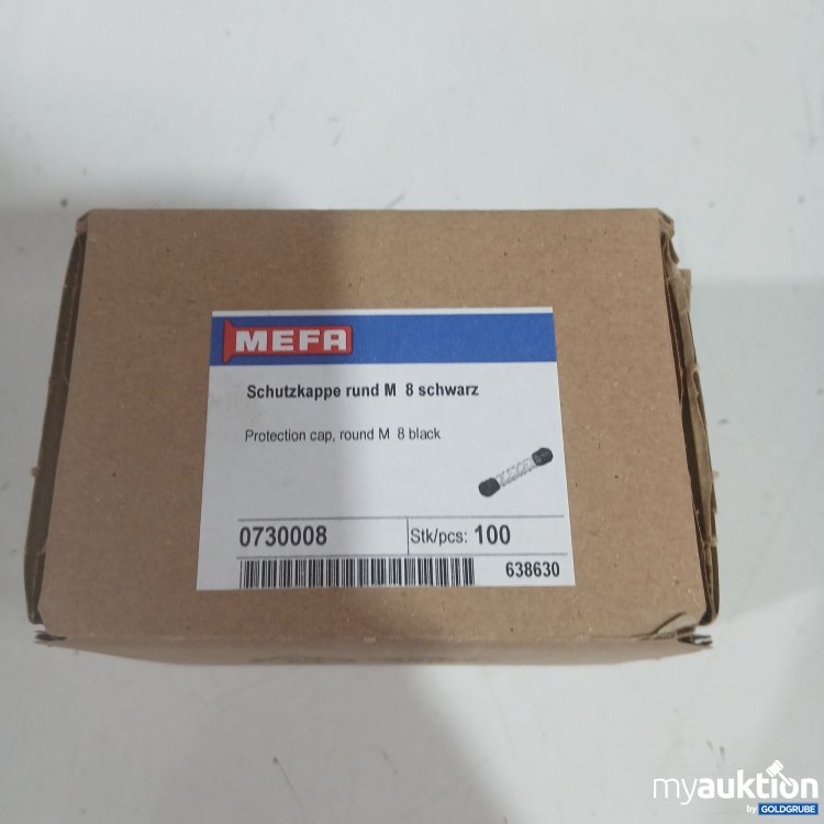 Artikel Nr. 444402: Mefa Schutzkappe rund M8 schwarz 100Stk 