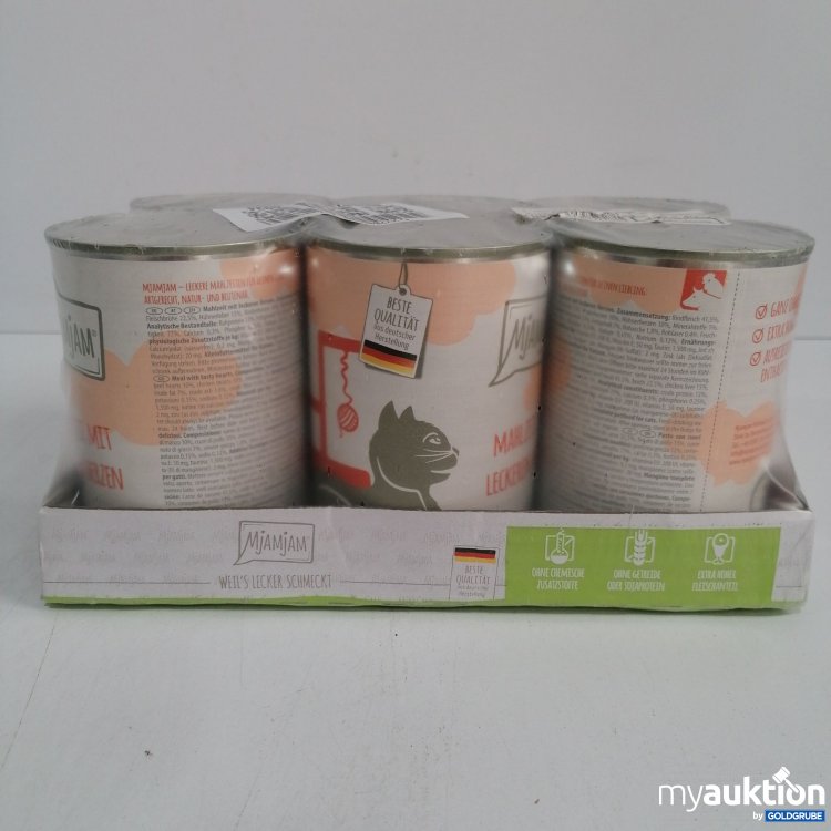 Artikel Nr. 844402: Mjamjam Katzenfutter Mahlzeit Herzen 6x400g