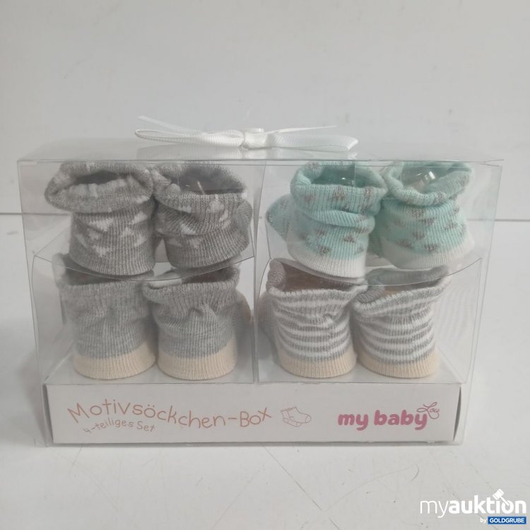 Artikel Nr. 939402: my baby Motivsöckchen-Box 4-teiliges Set