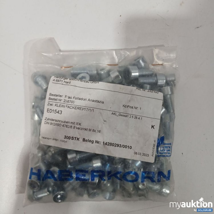 Artikel Nr. 951402: HABERKORN Zylinderschrauben Verzinkt Schrauben M8x16