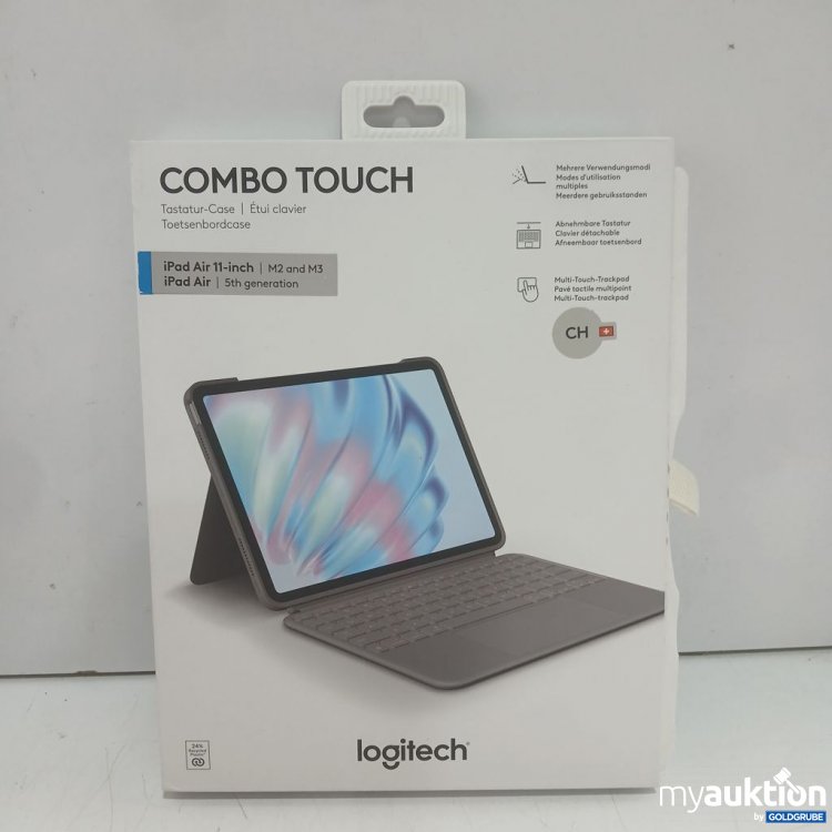 Artikel Nr. 447403 Artikel Nr. 447403: Logitech Combo Touch Tastatur-Case für iPad Air 11-inch M2 und M3, 5. Generation