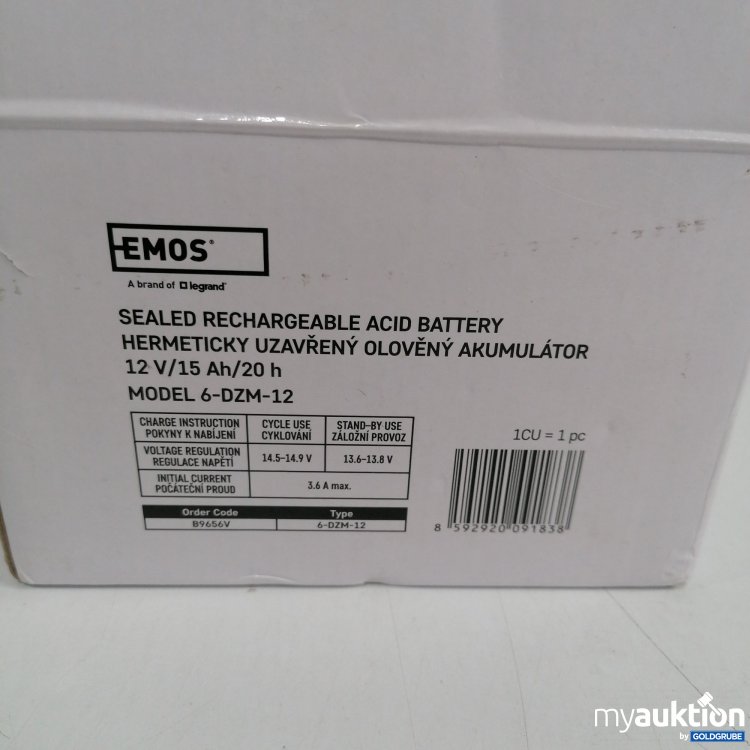 Artikel Nr. 855403 Artikel Nr. 855403: Sealed Rechargeable Acid Battery 12V/15Ah/20 h