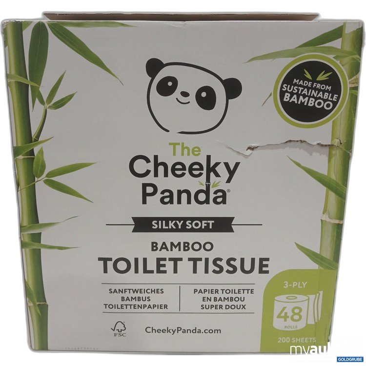 Artikel Nr. 977403: The Cheeky Panda Silky Soft Bamboo Toilettenpapier 48 Rollen 