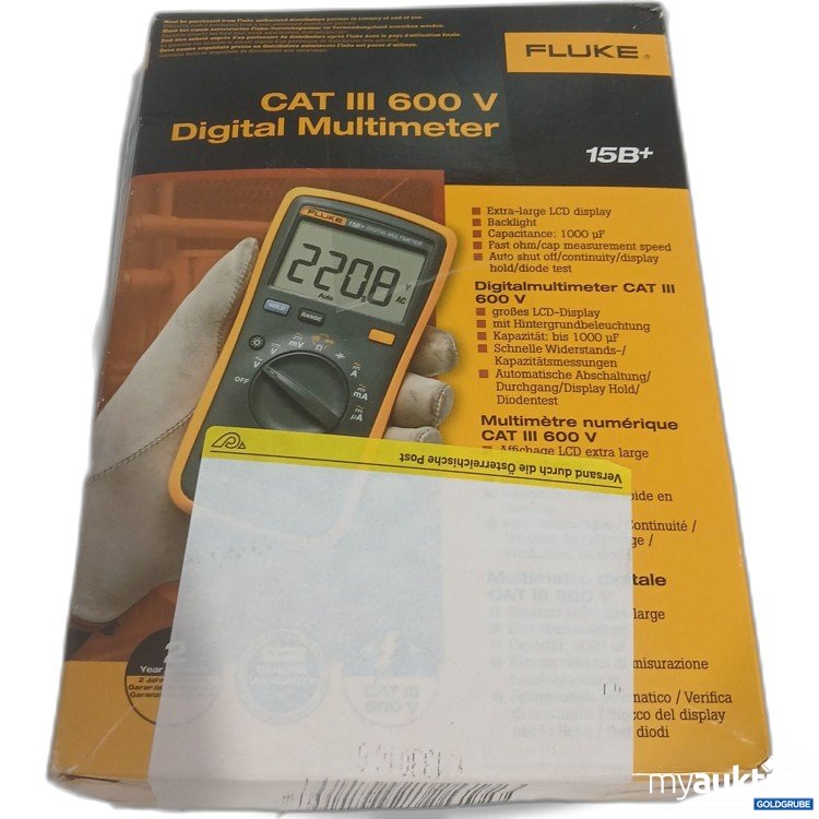 Artikel Nr. 996403 Artikel Nr. 996403: Fluke Cat IIU 600V Digital Multimeter